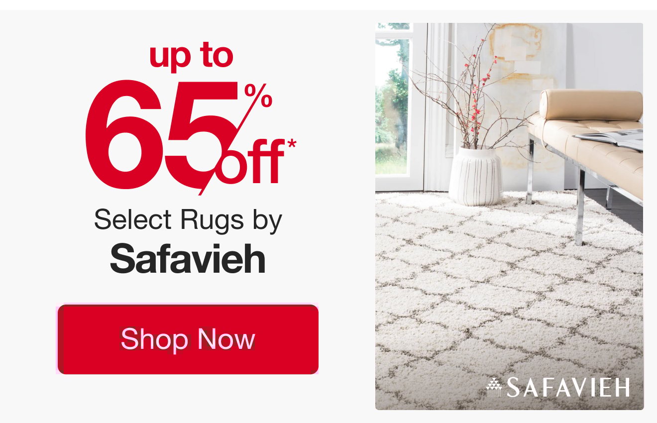 Up to 65% Off Select Rugs by Safavieh*