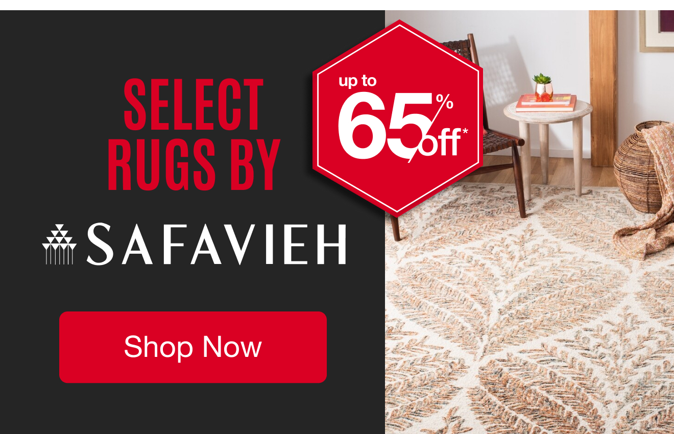 UP TO 65% OFF Select Rugs by Safavieh*