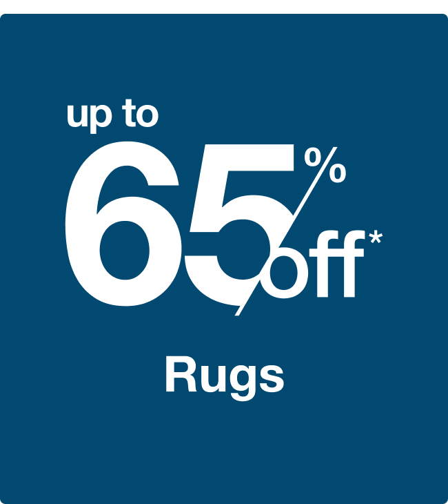 Up to 65% off Rugs
