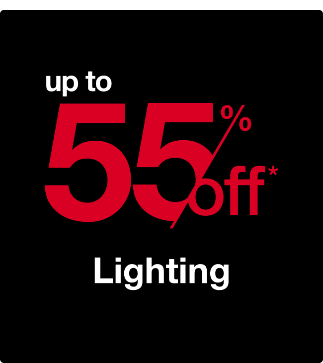 Up to 55% off Lighting