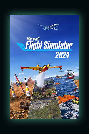 Key art for Microsoft Flight Simulator 2024 depicting a range of aircrafts and environments.