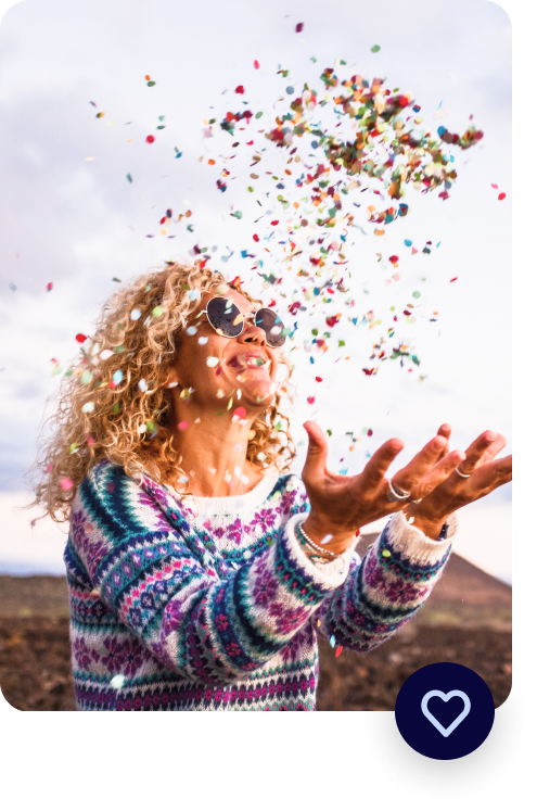 Image of woman celebrating