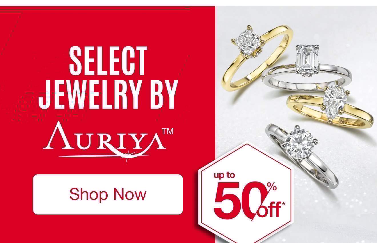 UP TO 50% OFF Select Jewelry by Auriya*