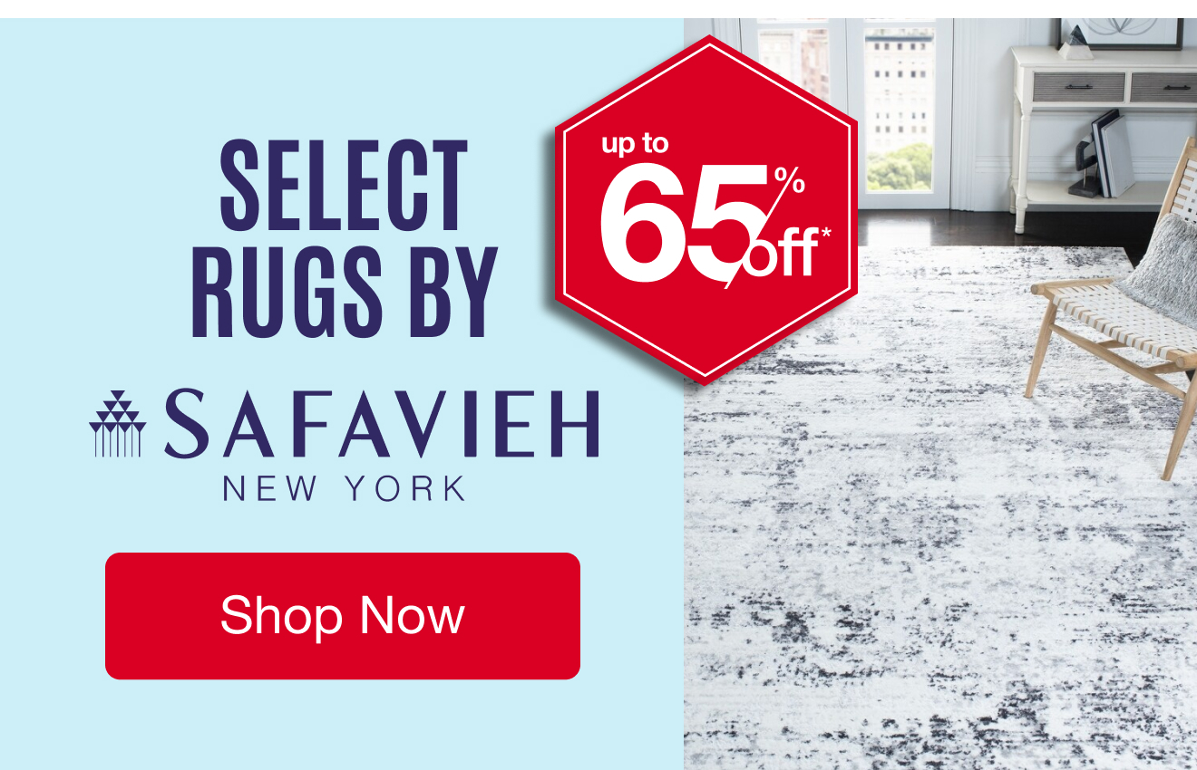 UP TO 65% OFF Select Rugs by Safavieh*