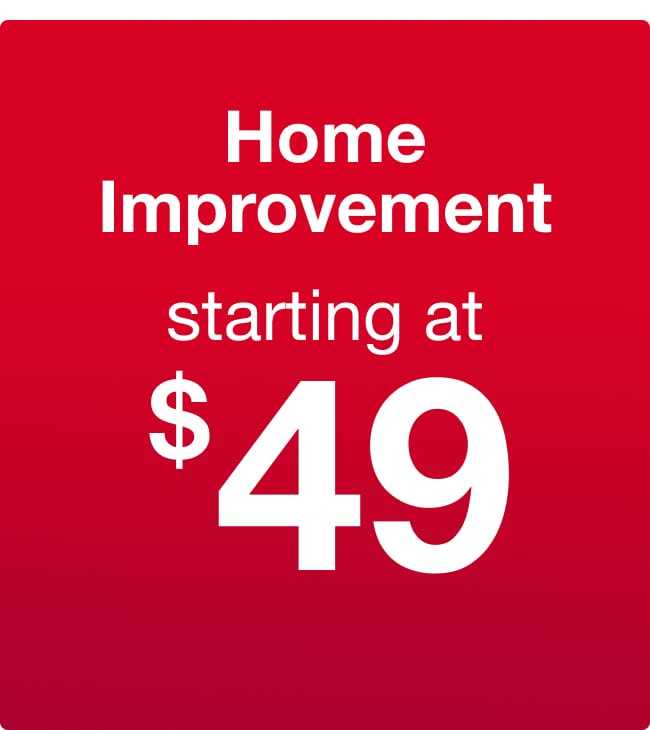 Home Improvement starting at $49