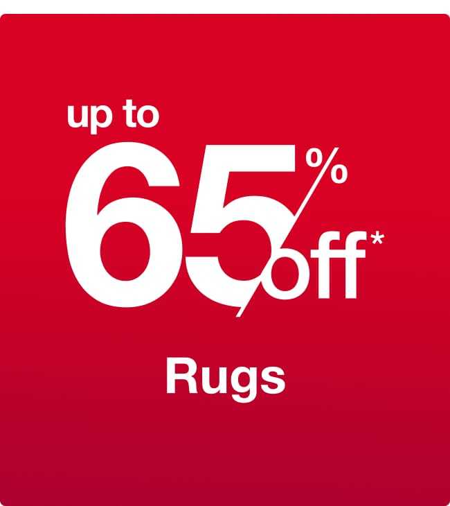 Up to 65% off Rugs