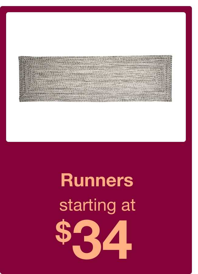 Runners starting at $34