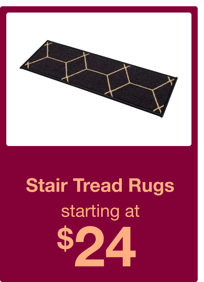 Stair Tread Rugs starting at $24