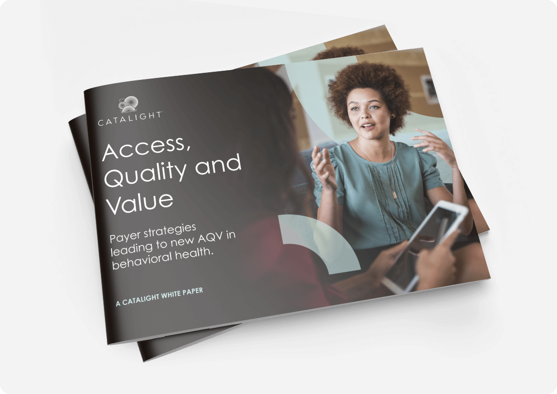 The cover of the Catalight white paper: Access, Quality and Value