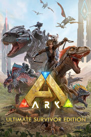 Game box art for ARK: Ultimate Survivor Edition.