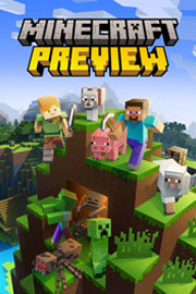 Game box art for Minecraft Preview.