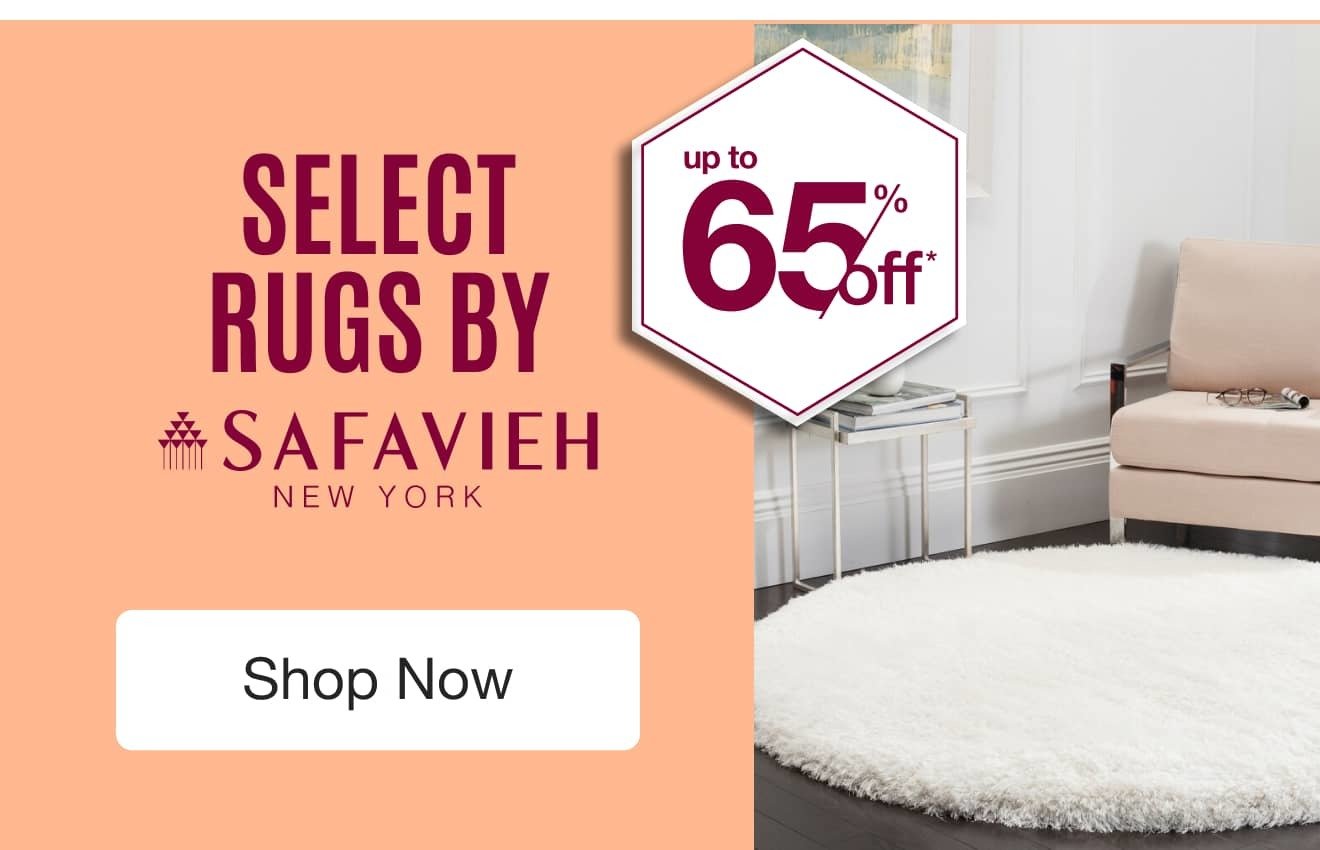 UP TO 65% OFF Select Rugs by Safavieh*