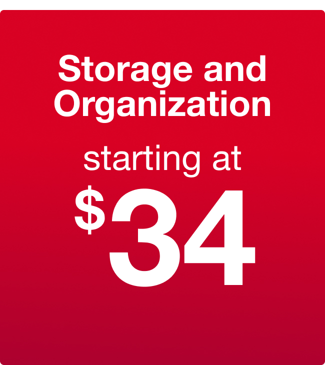 Storage and Organization starting at $34