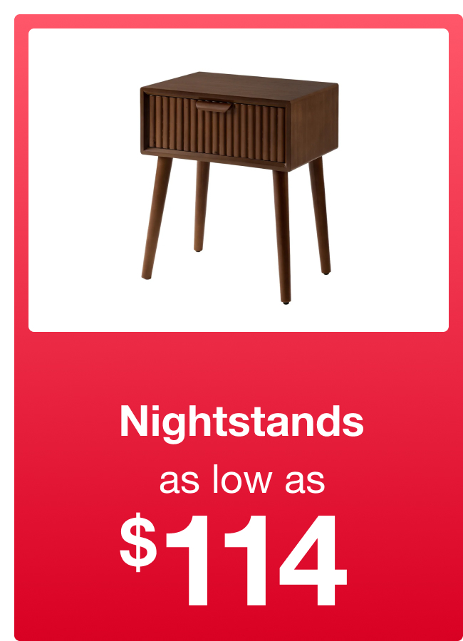 Nightstands as low as $114