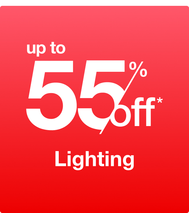 Up to 55% off Lighting