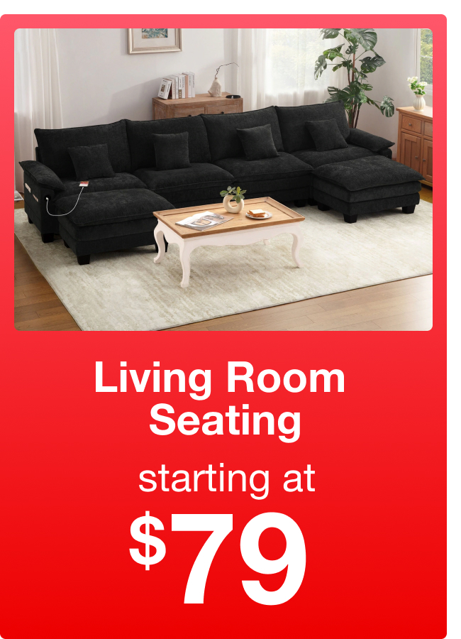 Living Room Seating starting at $79