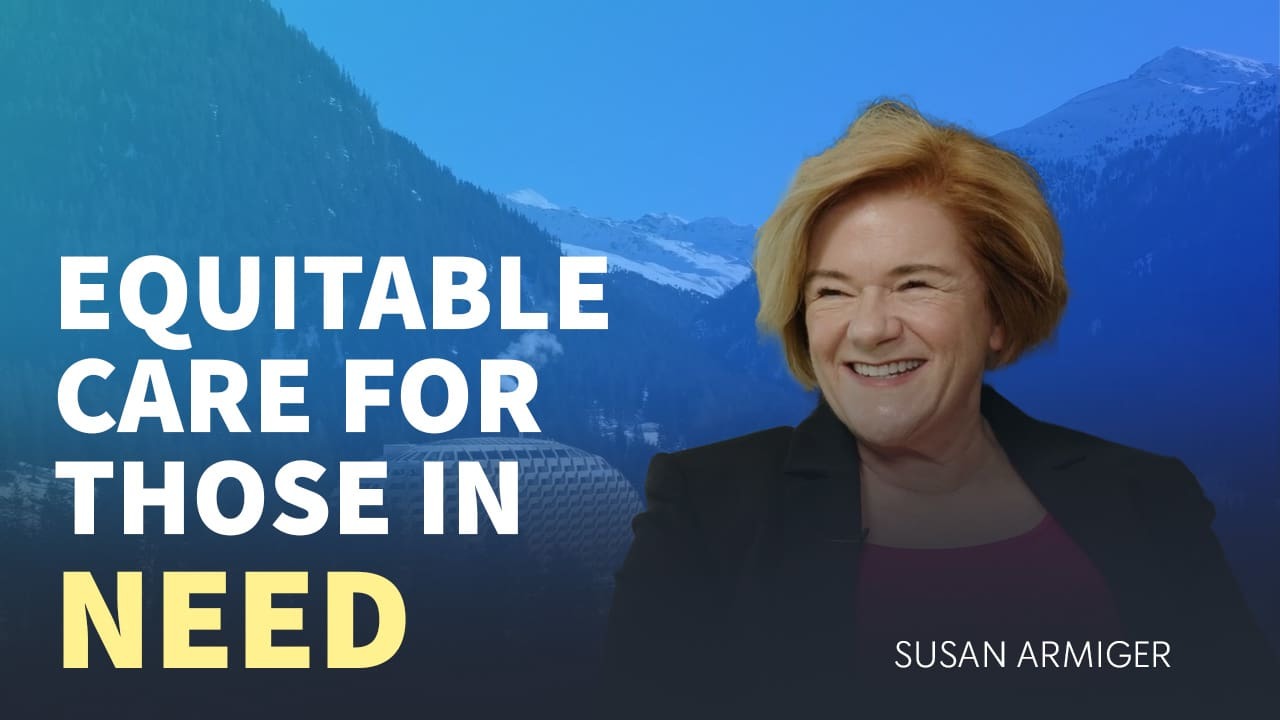 Picture of our CEO from her interview with CBS in Davos