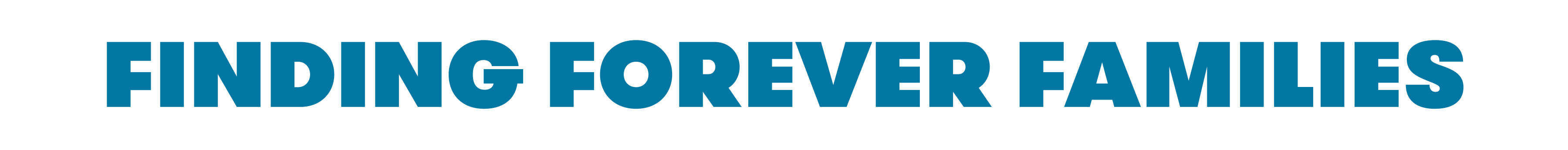 Finding forever families