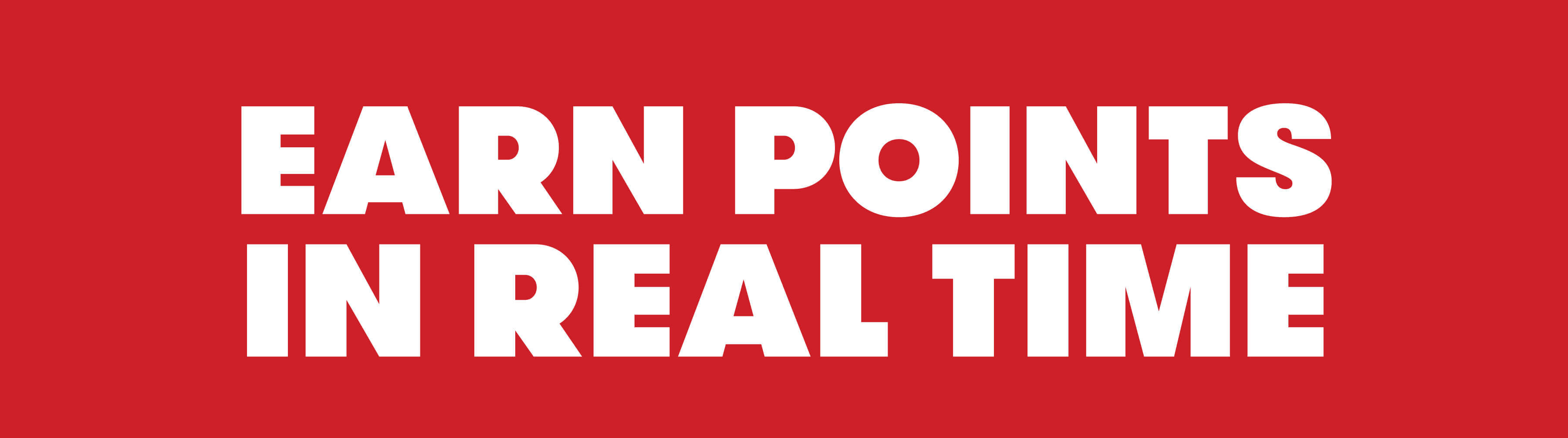 Earn points in real time