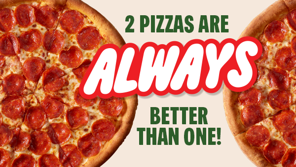 Don't miss your free pizza!