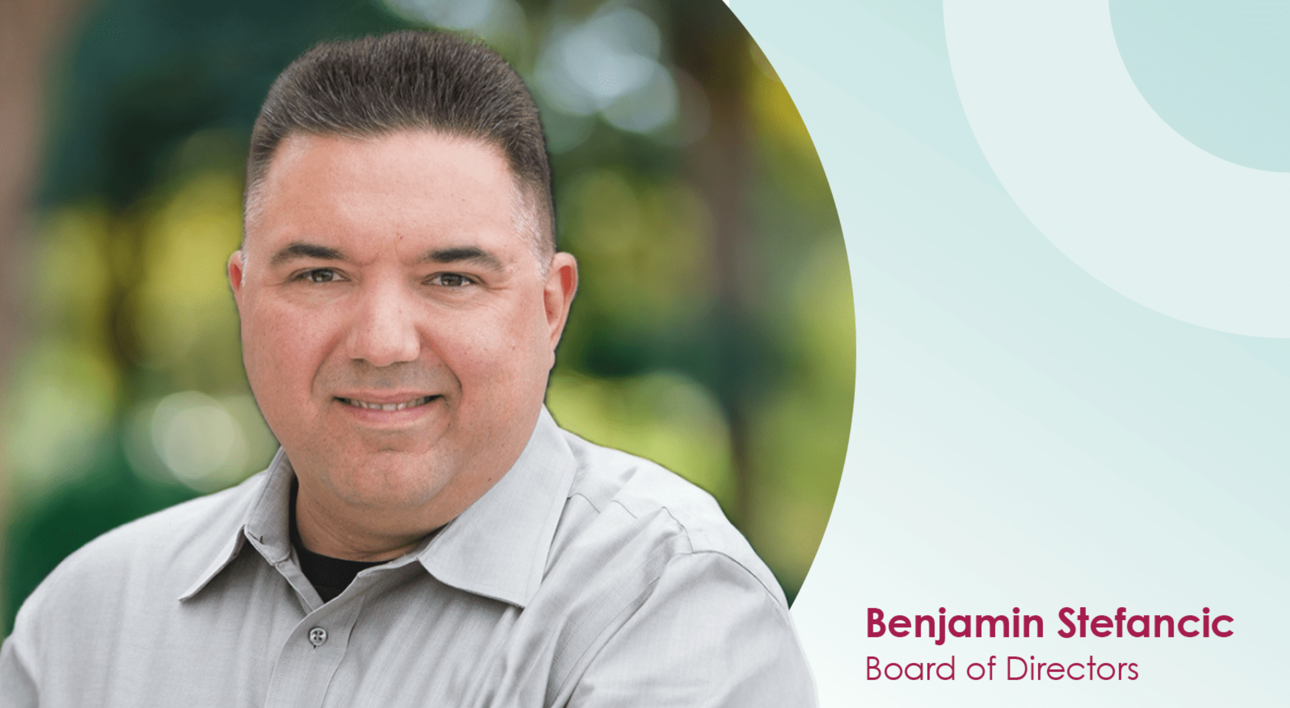 Board Member Benjamin Sefancic