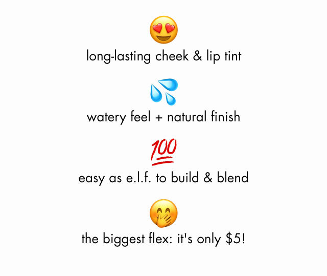 Long-lasting cheek & lip tint