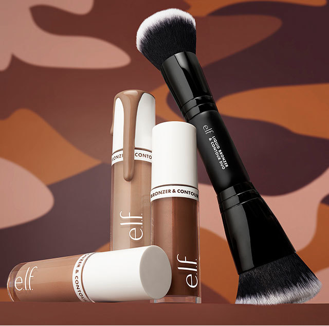 Camo Liquid Bronzer & Contour and Liquid Bronzer & Contour Duo Brush