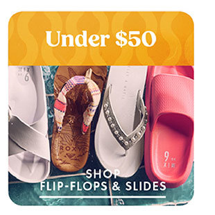 SHOP FLIP FLOPS & SLIDES