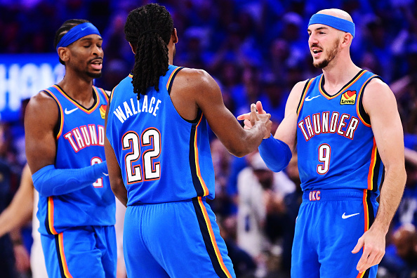 Shai Gilgeous-Alexander, Cason Wallace, Alex Caruso