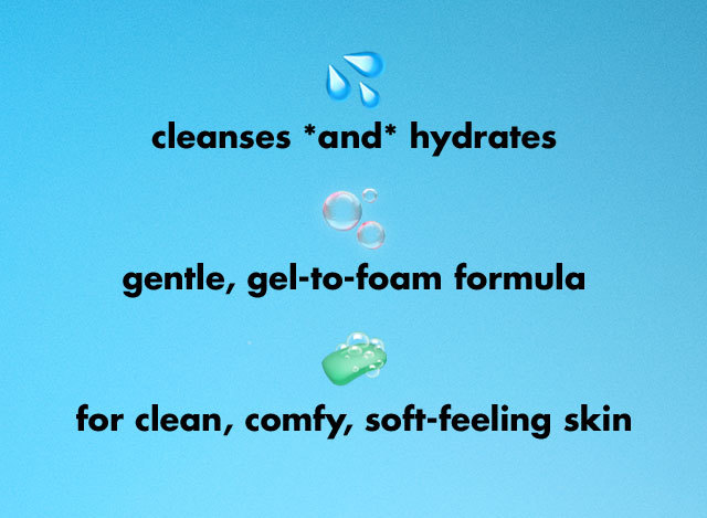 Cleanses and hydrates