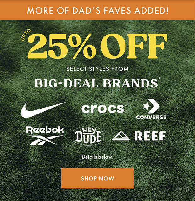 Dad's faves for dad's day - Shop now