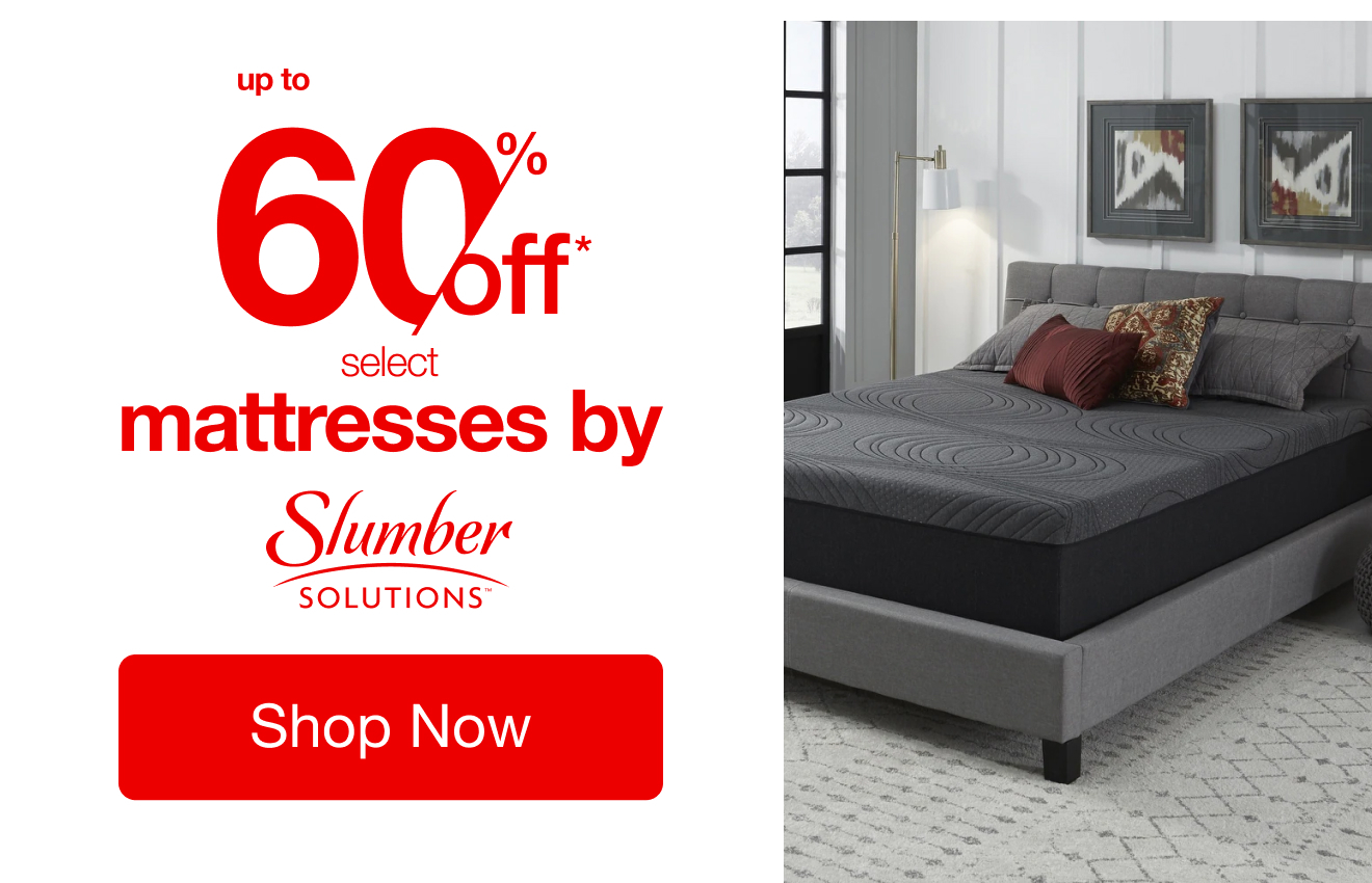 Up to 60% OFF Select Mattresses by Slumber Solutions*