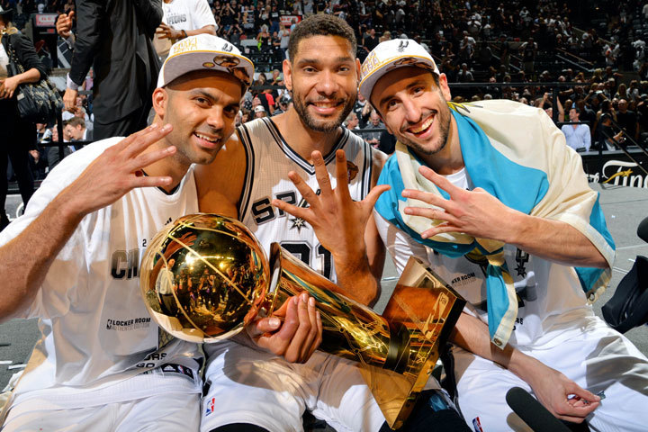 Tony Parker, Tim Duncan, Manu Ginobili