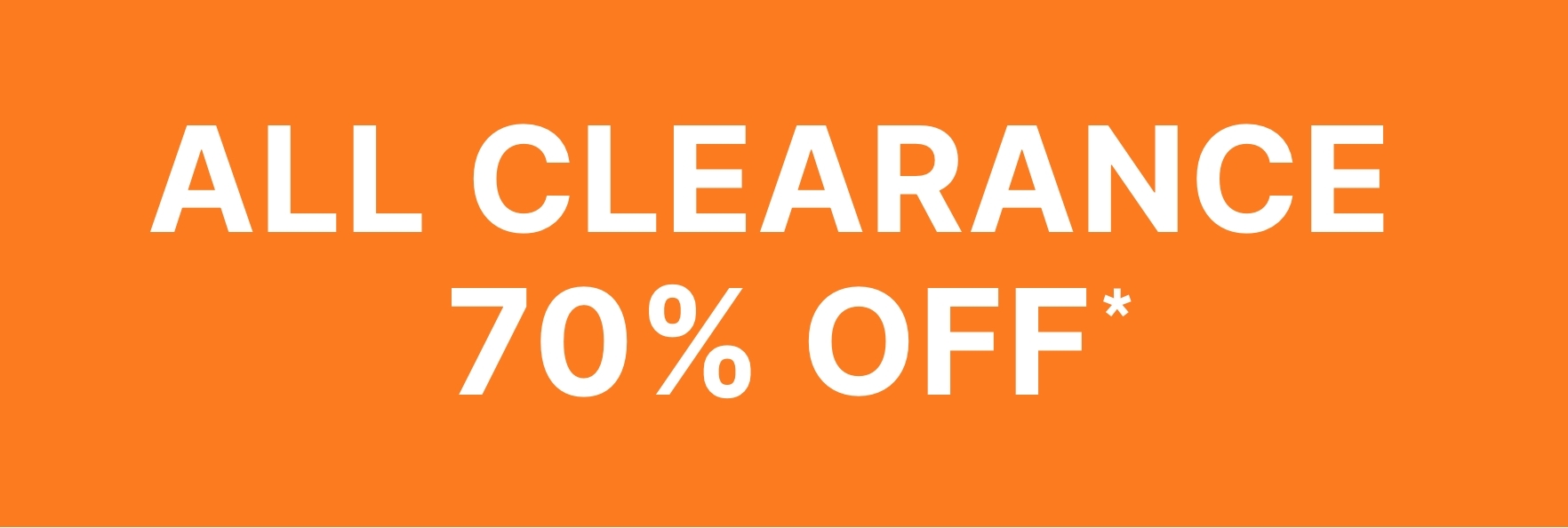 70% off All Clearance
