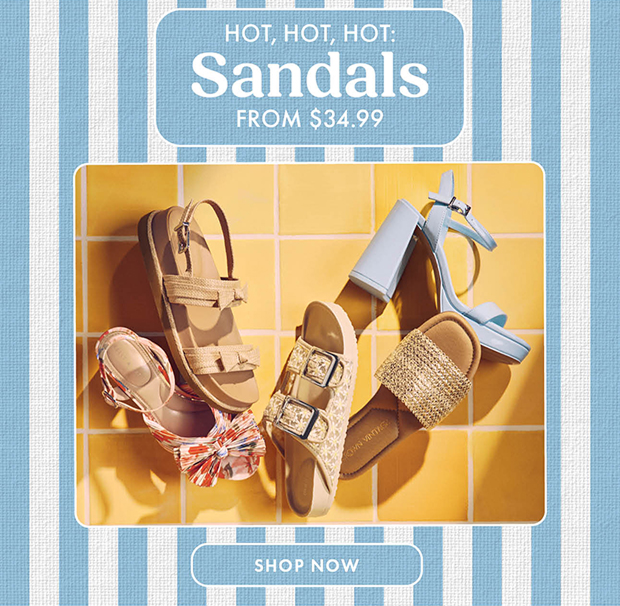 Sandals From $34.99