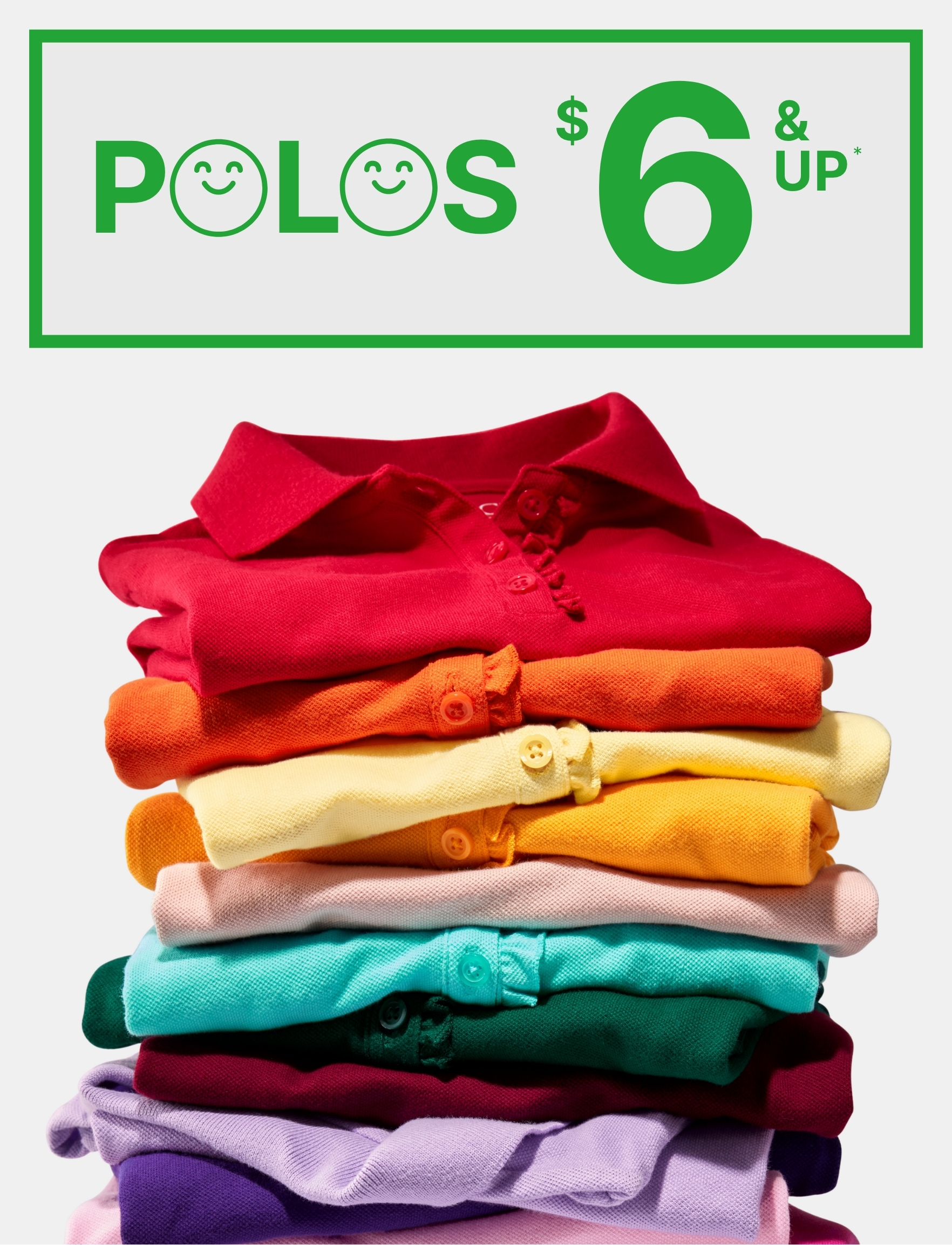 $6 & Up Polos