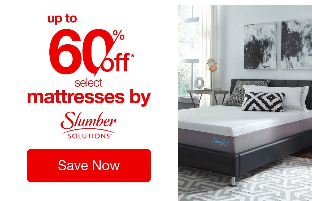 Up to 60% OFF Select Mattresses by Slumber Solutions*