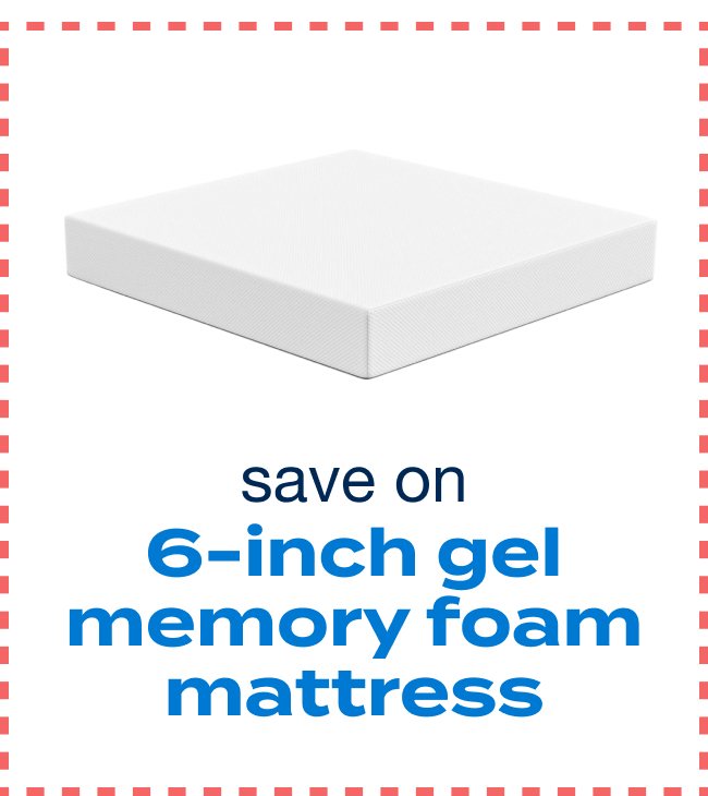 Simply Essential™ 6-inch Gel Memory Foam Mattress