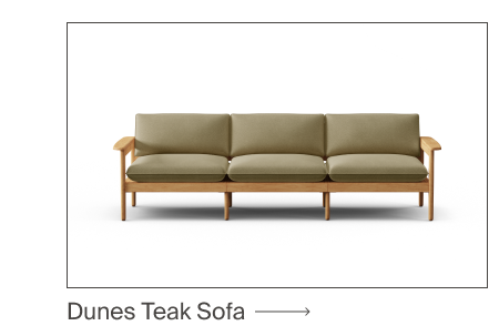 Dunes Teak 3-Seat Sofa