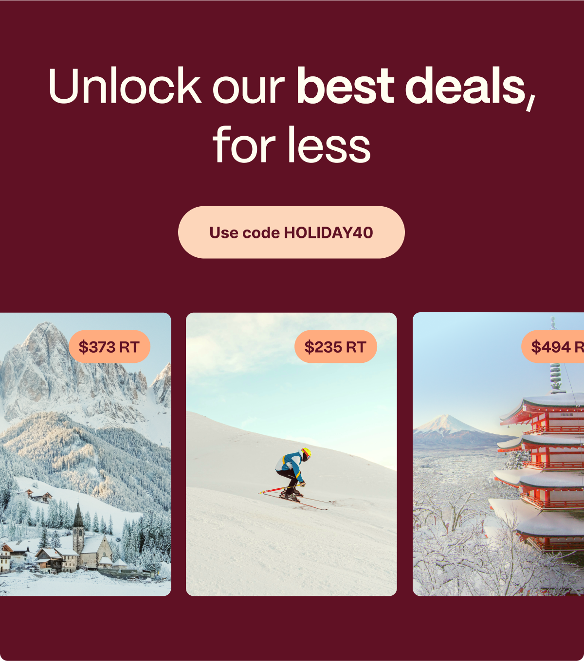 Go to Going to save 40%
