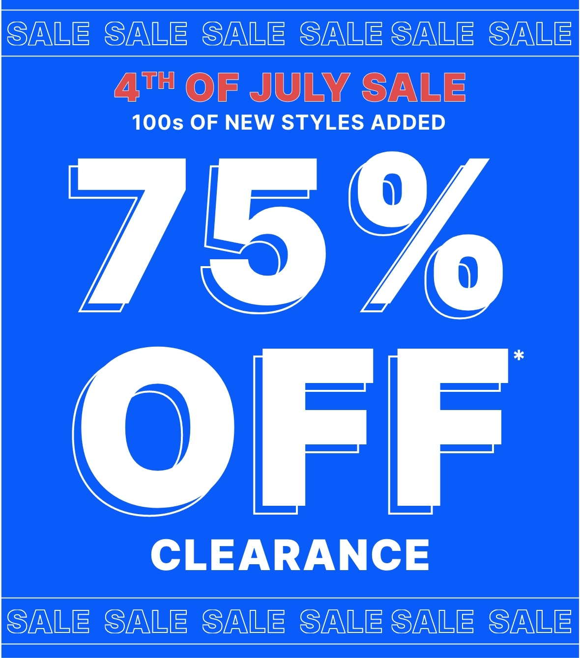75% off Clearance