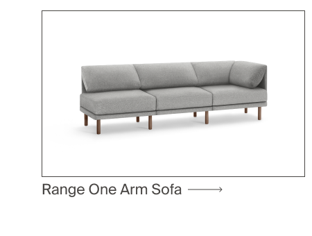 Range 3-Piece One Arm Sofa