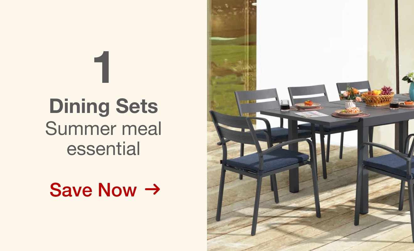 Extra 10% Off Select Outdoor Dining Sets