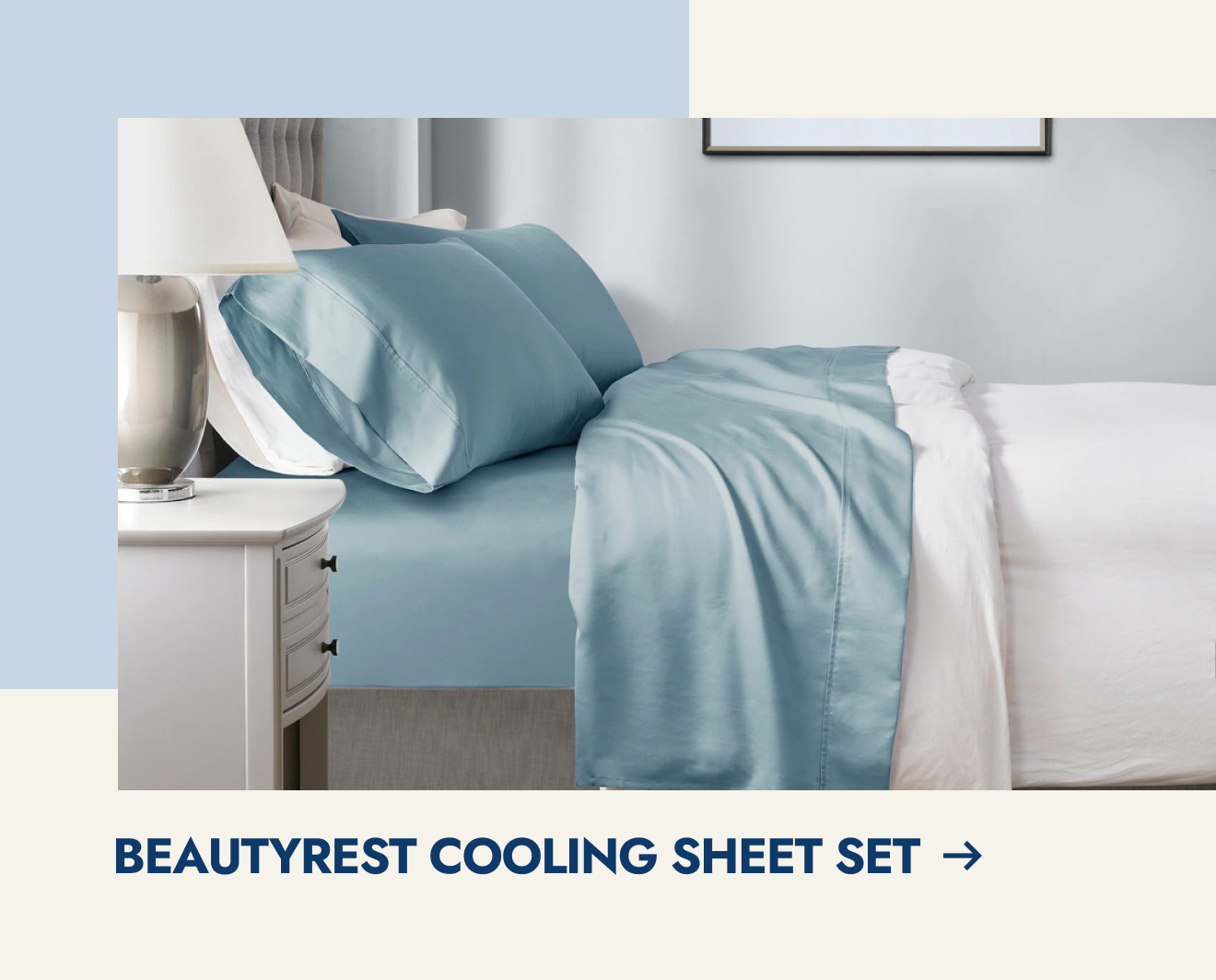 Beautyrest 1000 Thread Count Cotton Blend Cooling Sheet Set