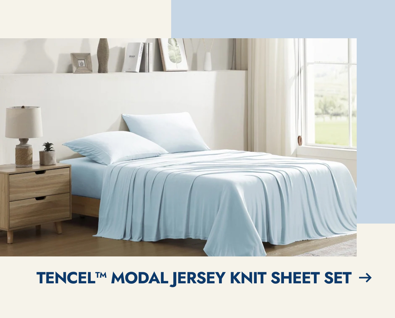 Pure Beech TENCEL™ Modal Jersey Knit Sheet Set