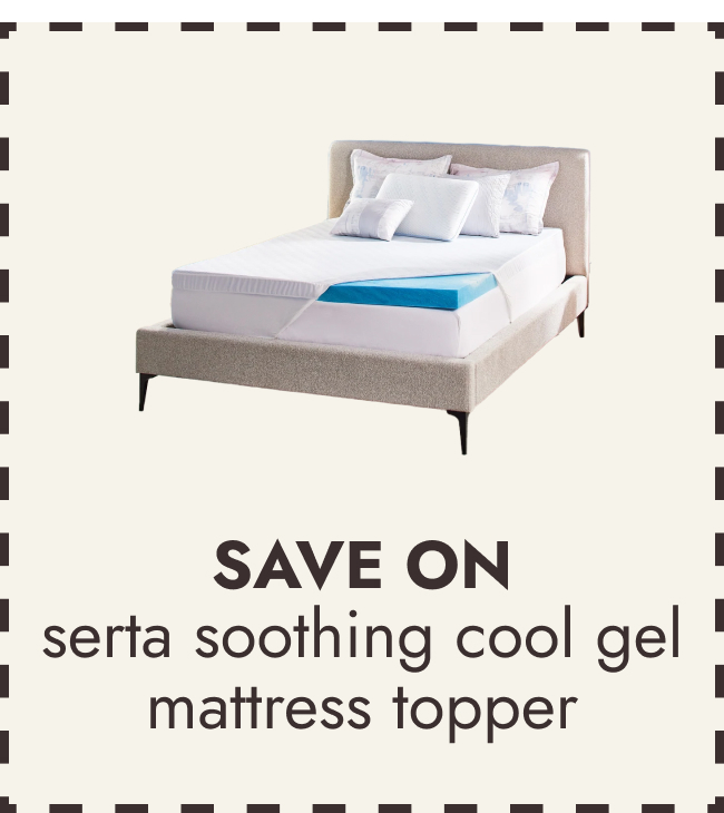 Serta Soothing Cool 3-Inch Gel Memory Foam Mattress Topper