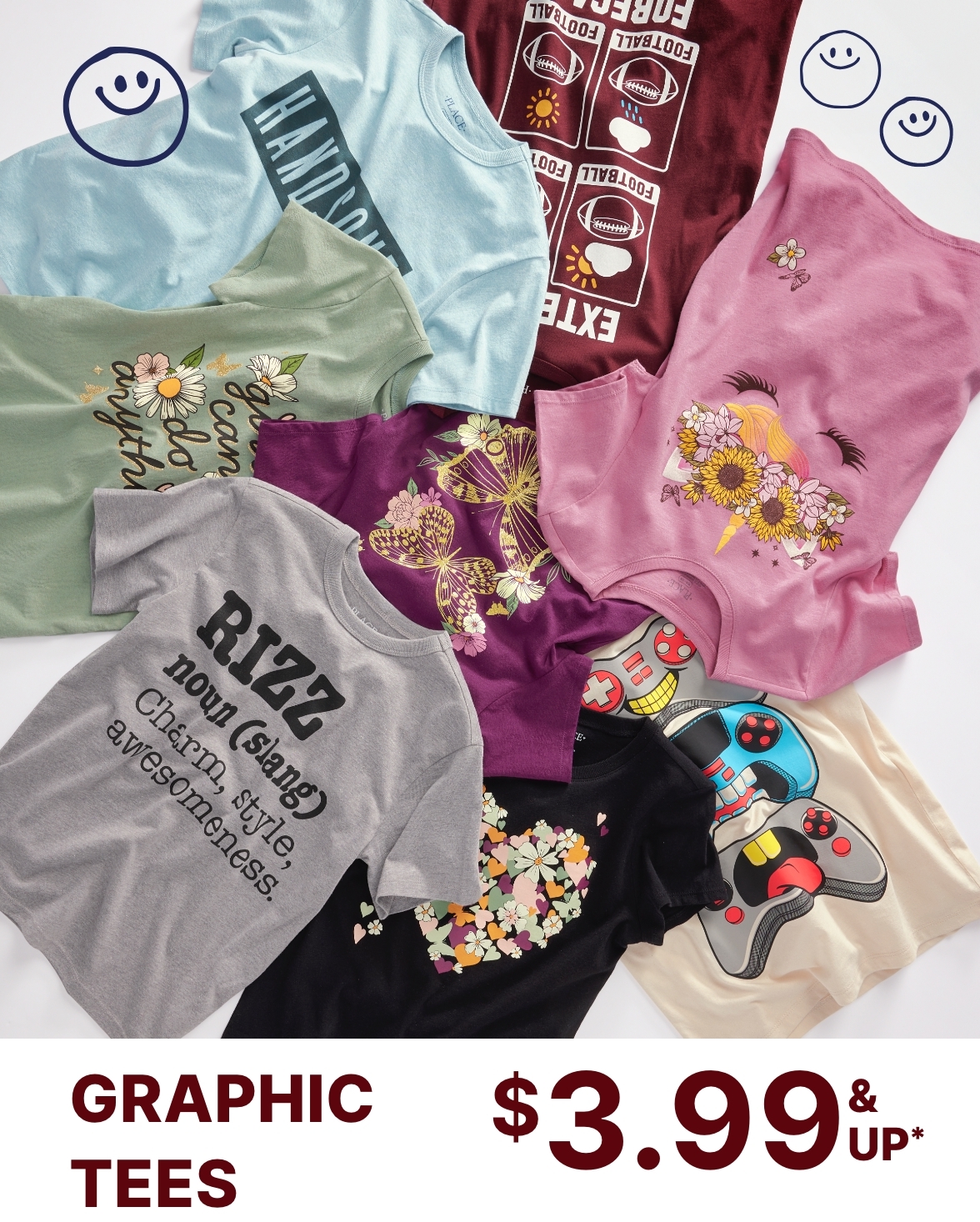 $3.99 & up Graphic Tees