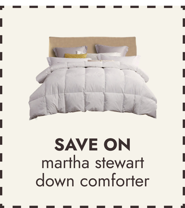 Martha Stewart White Feather and Down Comforter