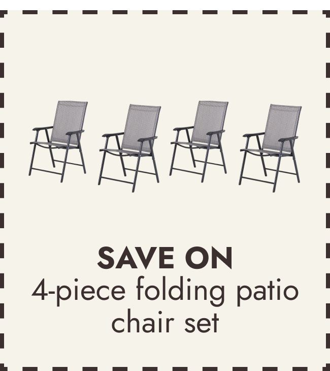 Outsunny 4-piece Folding Patio Chair Set