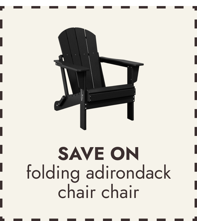 All Weather Patio Folding Adirondack Chair